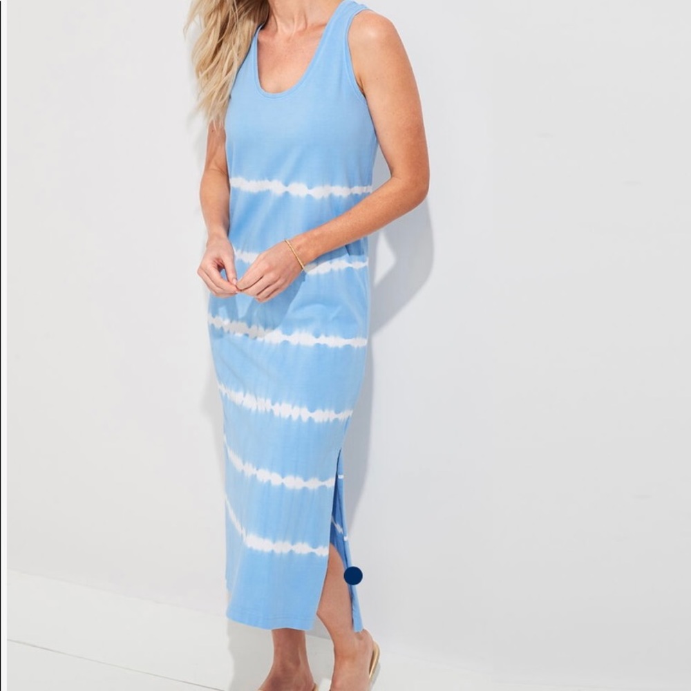 NWT large vineyard vines tie-dyed knit maxi dress